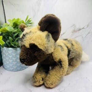 SOS Save Our Space African Wild Dog 2003 Medium Plush Stuffed Animal ZOO‎